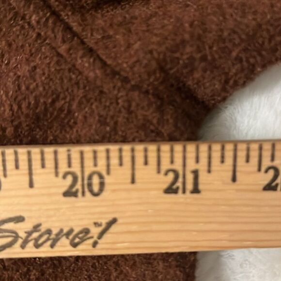 New! Joie Fleece Shacket Brown Neutral Button Down Women's Size Medium - Picture 12 of 14